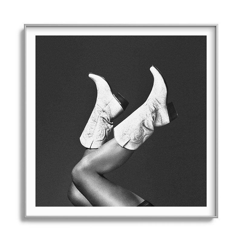 These Boots - Noir / Black & White Framed Art Print Gallery Image 30