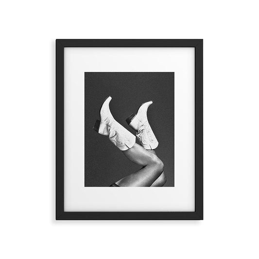 These Boots - Noir II F / Black & White Framed Art Print Gallery Image 2