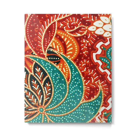 Vintage Indonesian Batik Print Metal Print Gallery Image 2