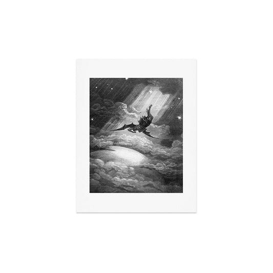Gustave Doré Paradise Lost Fall to Earth Art Print Gallery Image 2
