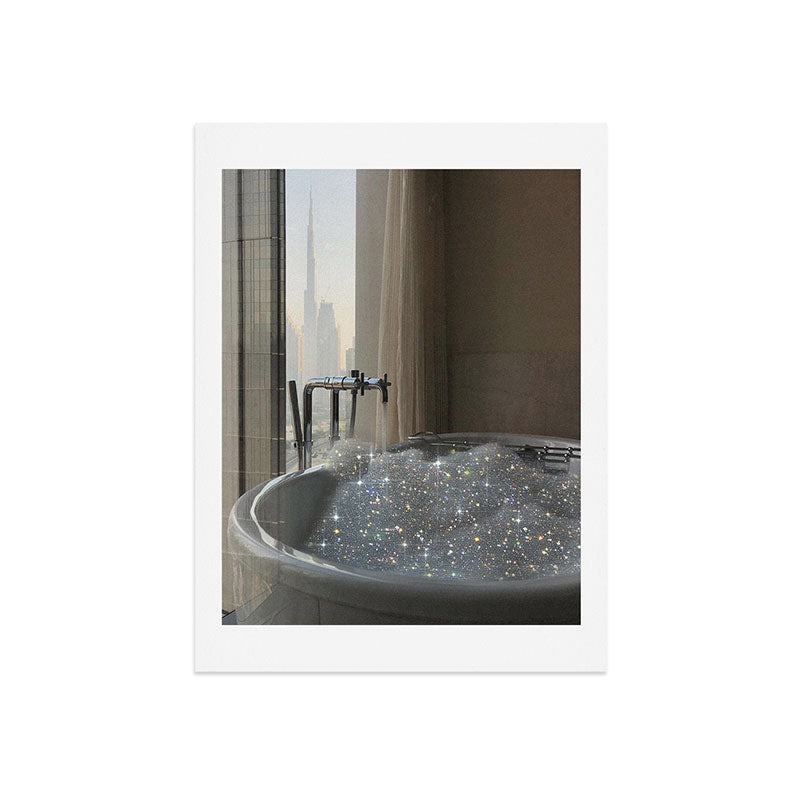 PERFECT MORNING | digital art collage by Yana Potter | bathroom aesthetic | chill and relax vibes Art Print Gallery Image 7