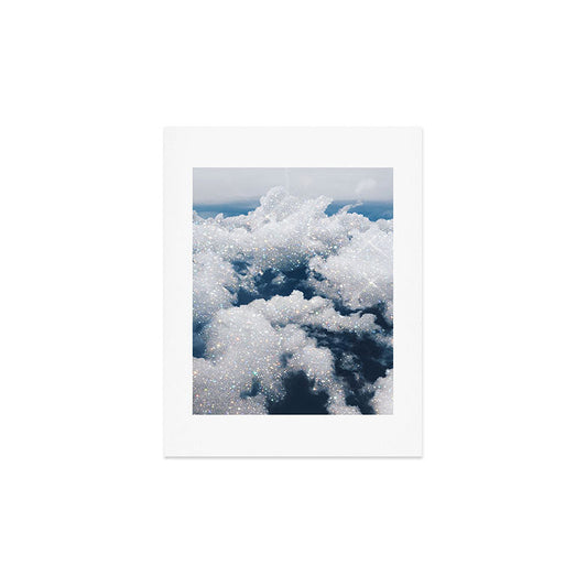 SKY | clouds | blue | glitter | freedom | nature | diamond | bling | collage | inspiration positive Art Print Gallery Image 2
