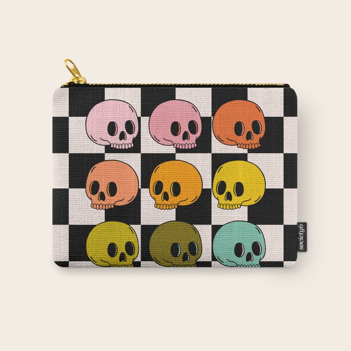 Rainbow Skulls Carry All Pouch Gallery Image 1