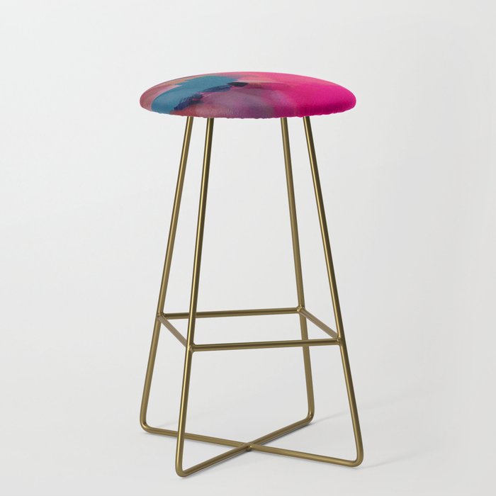 PINK abstract landscape Stool Gallery Image 2