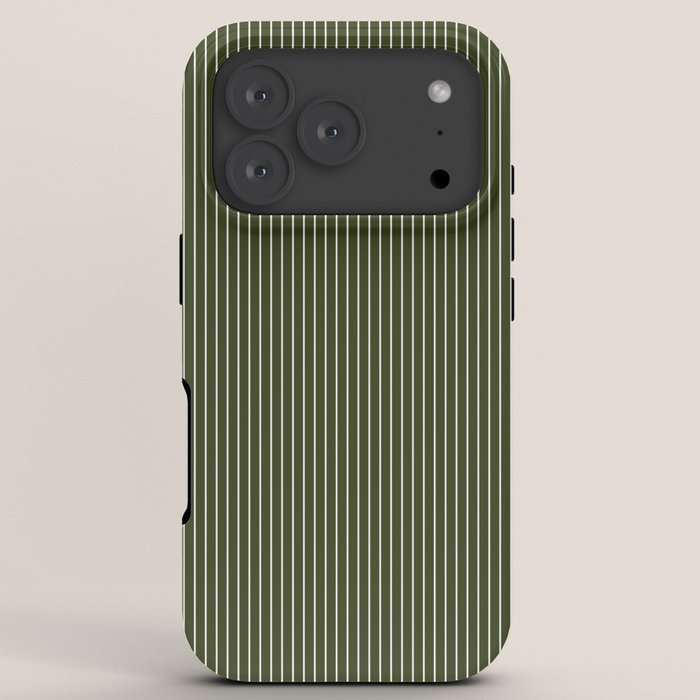 Lines #6 (Olive Green) iPhone Case Gallery Image 7