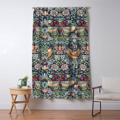 Strawberry Thief by William Morris Window Curtain Gallery Image 1