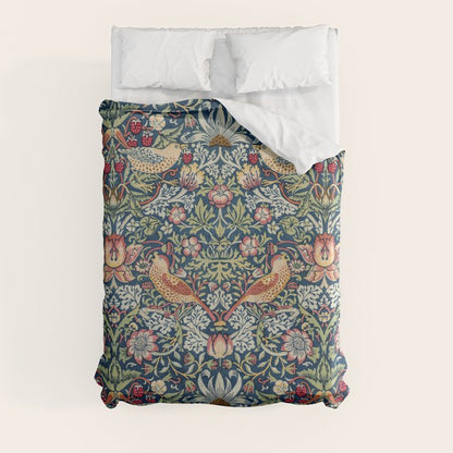 Strawberry Thief by William Morris Duvet Cover Gallery Image 3