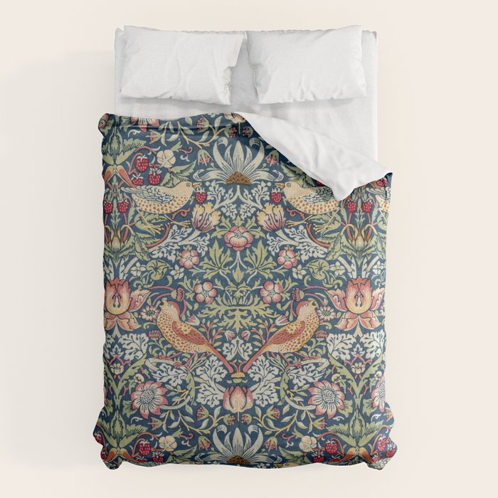 Strawberry Thief by William Morris Duvet Cover Gallery Image 6