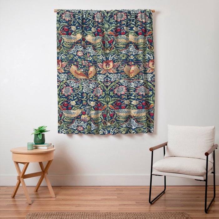 Strawberry Thief by William Morris Window Curtain Gallery Image 3