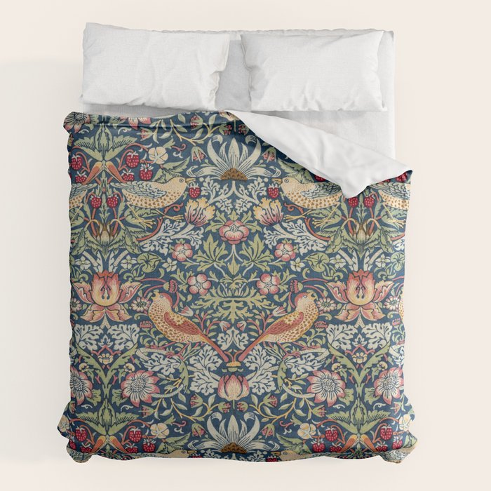 Strawberry Thief by William Morris Duvet Cover Gallery Image 2