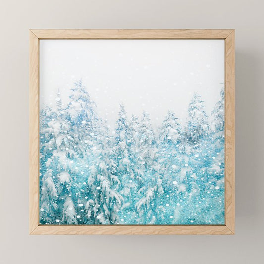 Snowy Pines Mini Art Print Gallery Image 1