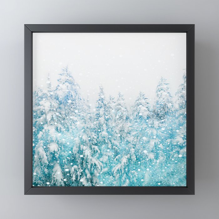 Snowy Pines Mini Art Print Gallery Image 3
