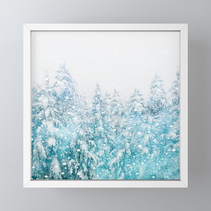 Snowy Pines Mini Art Print Gallery Image 4