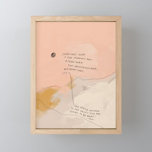 Sometimes Hope is Mini Art Print Gallery Image 1