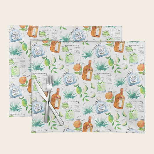 Classic Margarita Cocktail Recipe Placemat Gallery Image 1