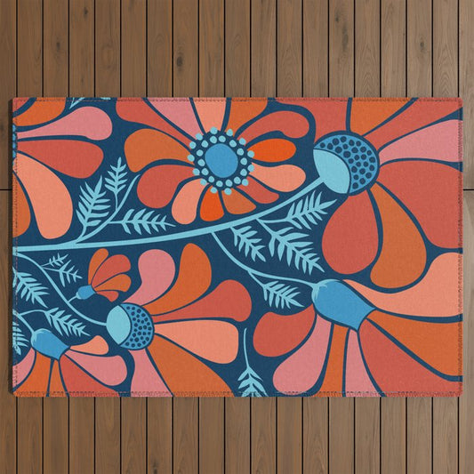 Flower Power IV Outdoor Rug Gallery Image 2