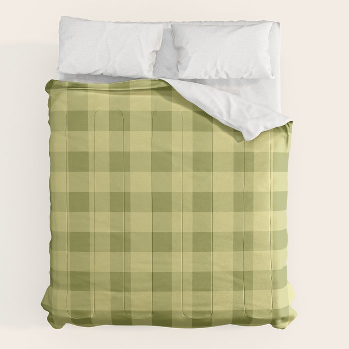 Gingham Large Lime Green Comforter Gallery Image 7