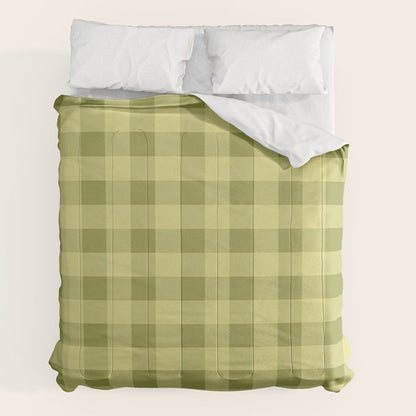 Gingham Large Lime Green Comforter Gallery Image 7