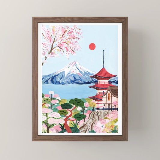 Mount Fuji Japan Mini Art Print Gallery Image 2