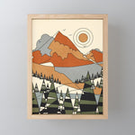 Wild Abstract Landscape 3 Mini Art Print Gallery Image 1