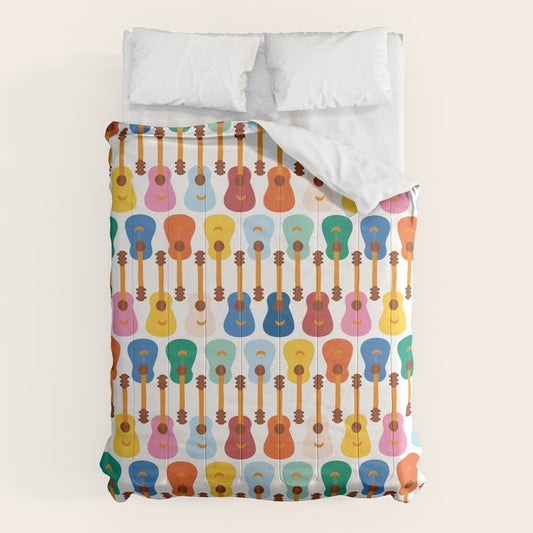 Colorful Guitars Comforter Gallery Image 1