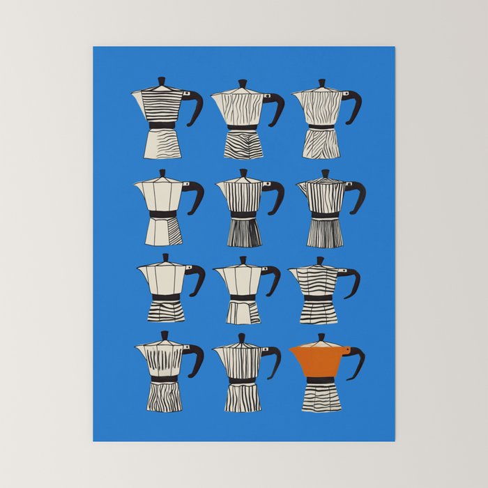 Blue Moka Mini Art Print Gallery Image 6