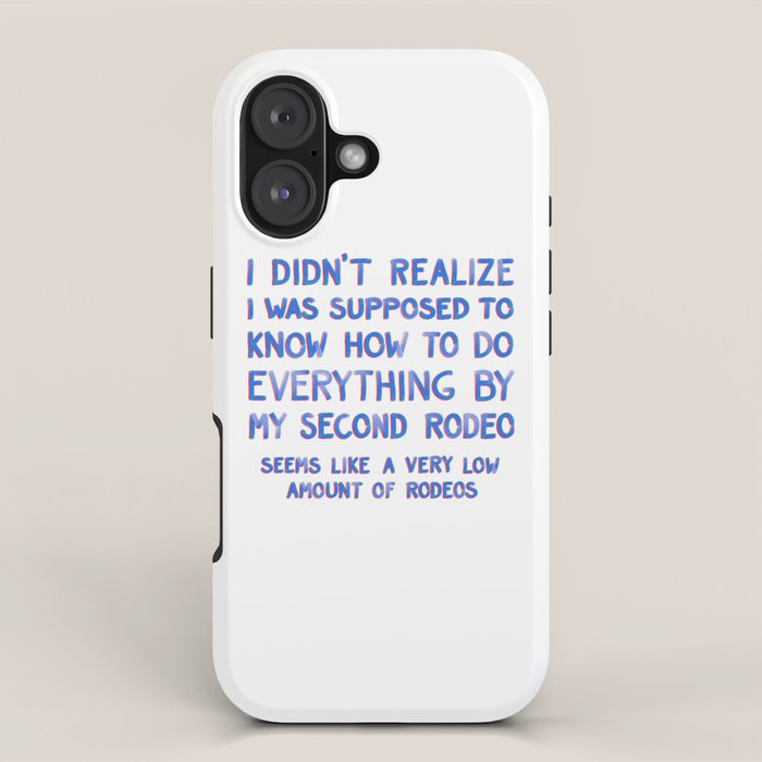 This Is My Second Rodeo iPhone Case Gallery Image 1