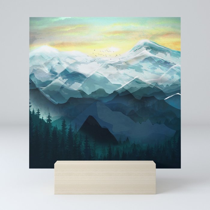 Mountain Range Mini Art Print Gallery Image 5