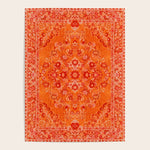 Orange Bohemian Oriental Heritage Traditional Vintage Moroccan Style Poster Gallery Image 1