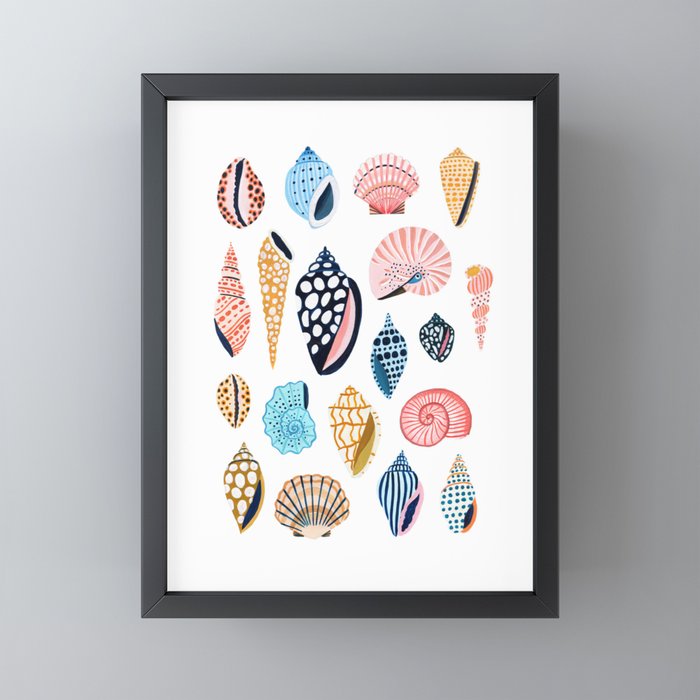 Under the Sea Shells Mini Art Print Gallery Image 3