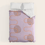 Abstract Fields in Lavender & Brown Comforter Gallery Image 1