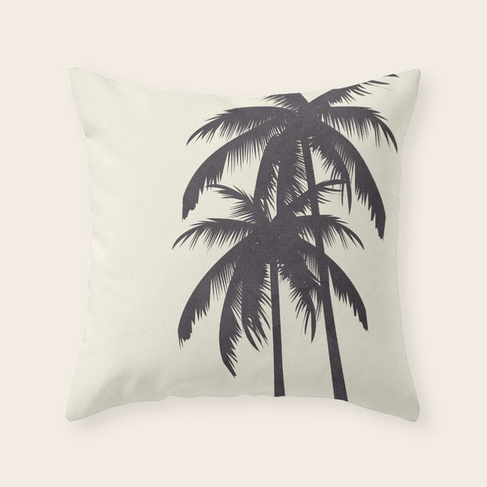 Palm Trees No 2 Throw Pillow Gallery Image 1