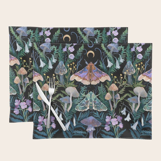 Sphinx Moth Moon Garden Placemat Gallery Image 1