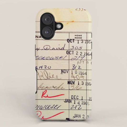 Library Card 23322 iPhone Case Gallery Image 1