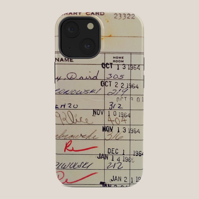 Library Card 23322 iPhone Case Gallery Image 34