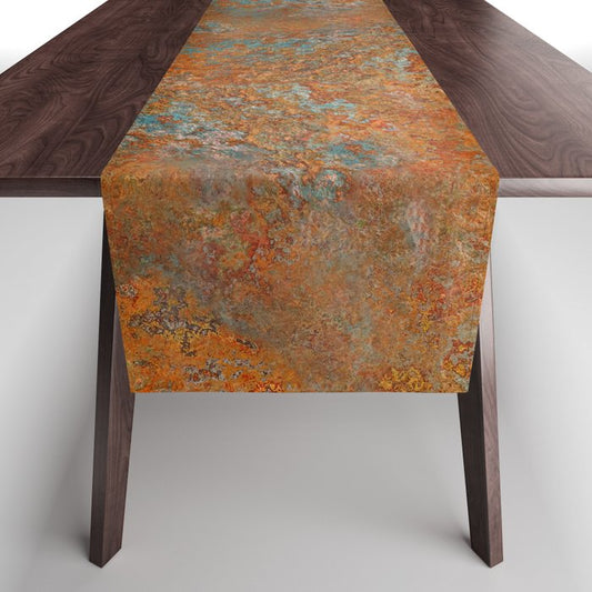Vintage Rust Copper Table Runner Gallery Image 1