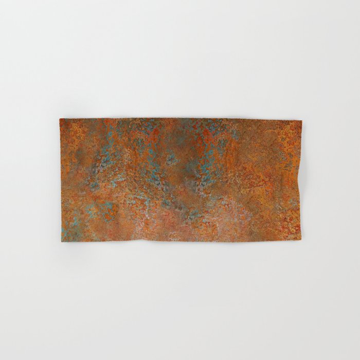 Vintage Rust Copper Hand & Bath Towel Gallery Image 1