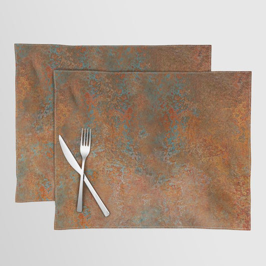 Vintage Rust Copper Placemat Gallery Image 1