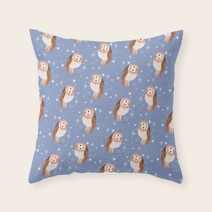 Barn Owl Throw Pillow Gallery Image 1