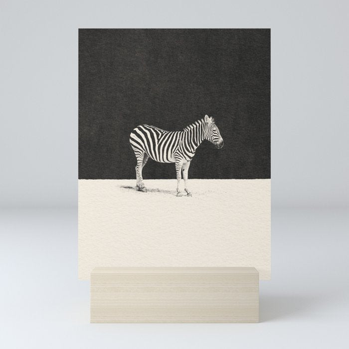MINIMAL ANIMAL / Zebra Mini Art Print Gallery Image 5