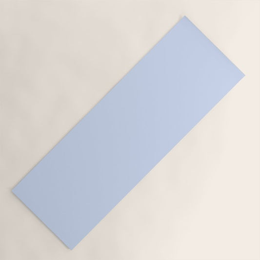 NOW BABY BLUE Pastel Solid Color Shabby Chic Abstract Yoga Mat Gallery Image 1