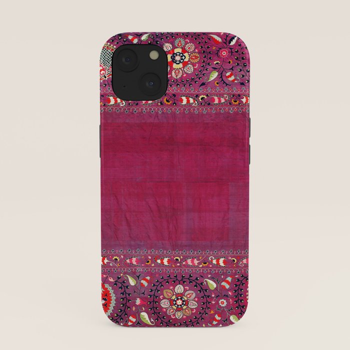 Shakhrisyabz Southwest Uzbekistan Suzani Embroidery Print iPhone Case Gallery Image 37