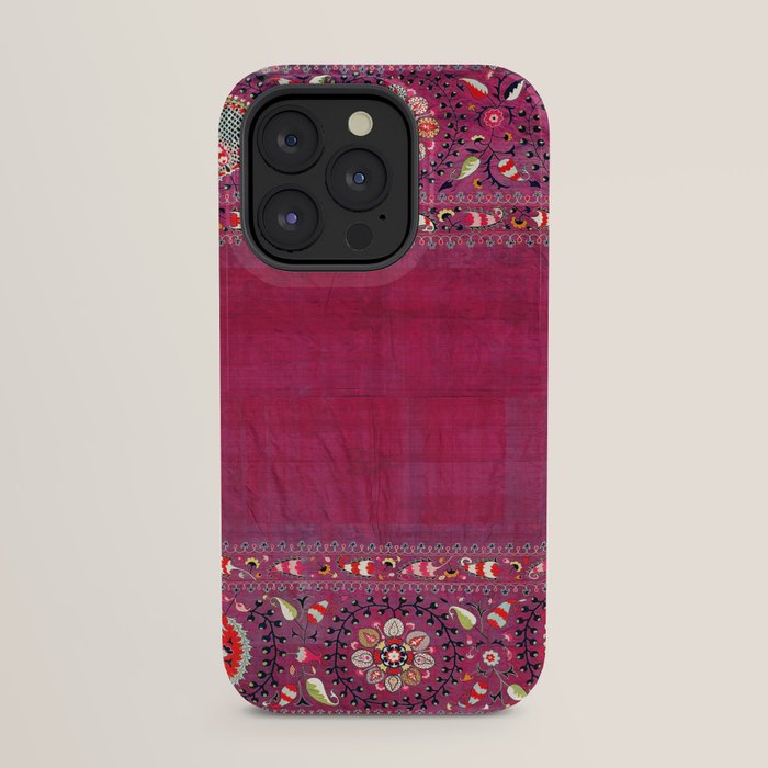 Shakhrisyabz Southwest Uzbekistan Suzani Embroidery Print iPhone Case Gallery Image 23