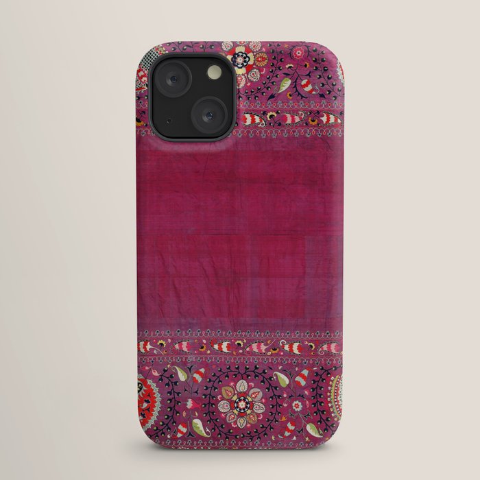 Shakhrisyabz Southwest Uzbekistan Suzani Embroidery Print iPhone Case Gallery Image 17