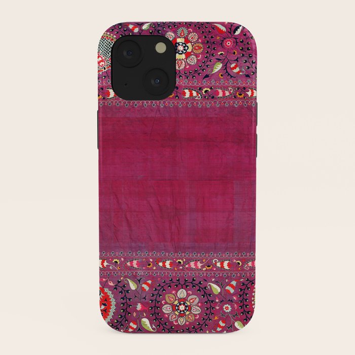 Shakhrisyabz Southwest Uzbekistan Suzani Embroidery Print iPhone Case Gallery Image 38
