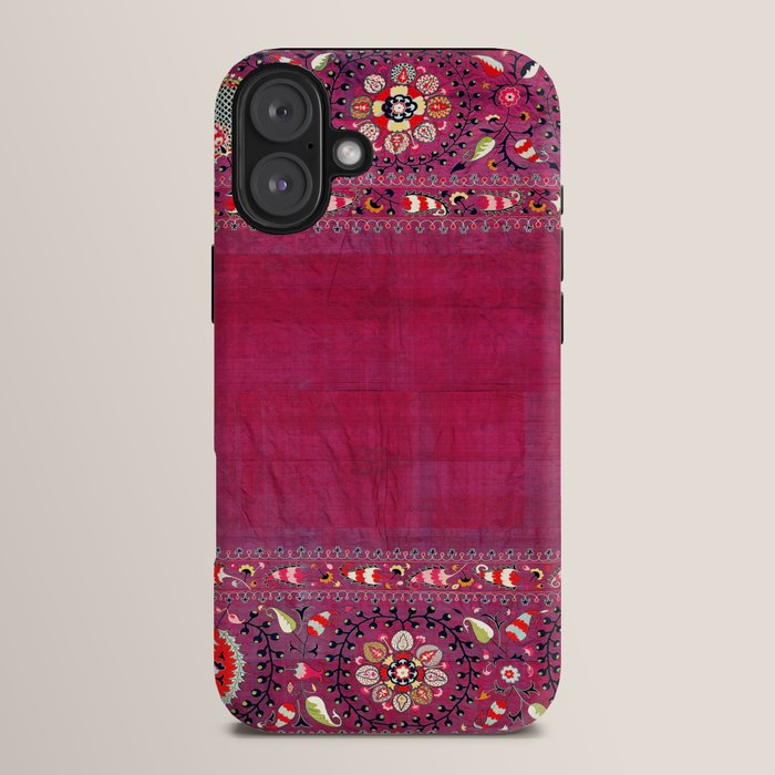 Shakhrisyabz Southwest Uzbekistan Suzani Embroidery Print iPhone Case Gallery Image 14