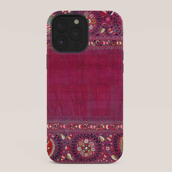 Shakhrisyabz Southwest Uzbekistan Suzani Embroidery Print iPhone Case Gallery Image 36