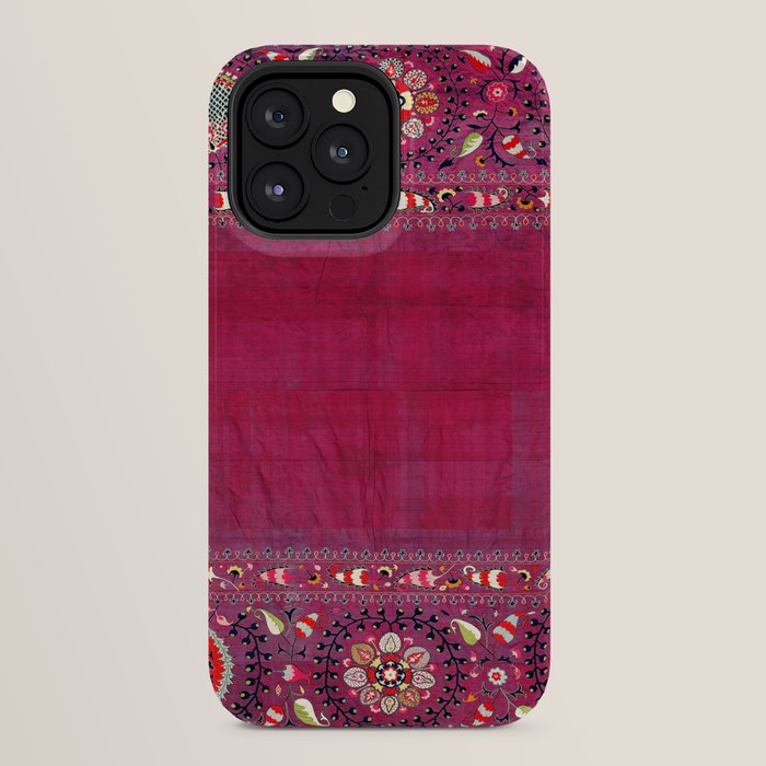 Shakhrisyabz Southwest Uzbekistan Suzani Embroidery Print iPhone Case Gallery Image 24