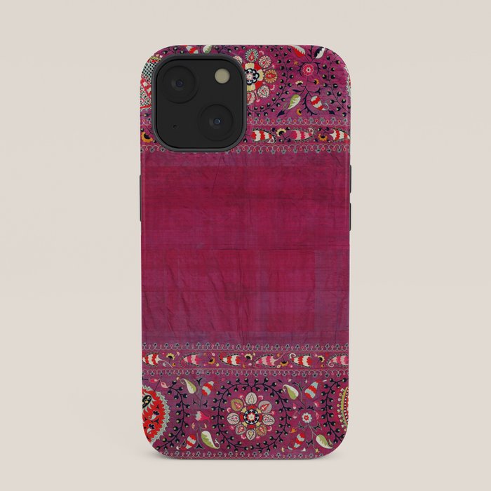 Shakhrisyabz Southwest Uzbekistan Suzani Embroidery Print iPhone Case Gallery Image 33
