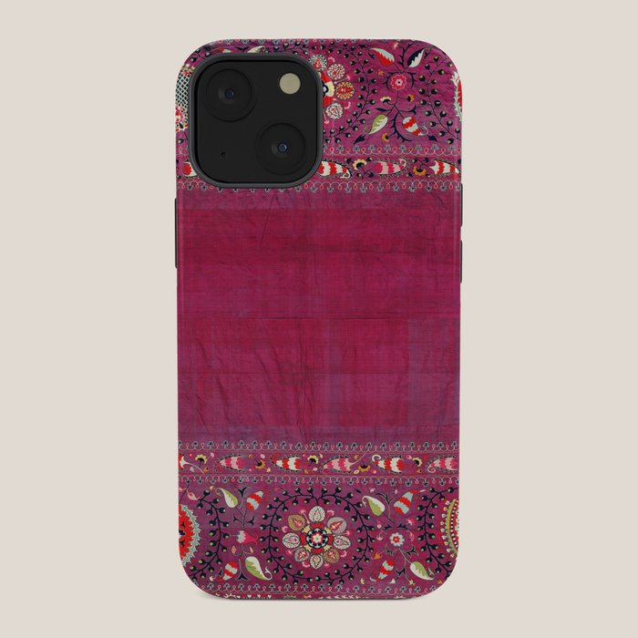 Shakhrisyabz Southwest Uzbekistan Suzani Embroidery Print iPhone Case Gallery Image 34